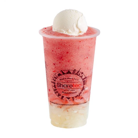 Strawberry Ice Blended With Ice Cream